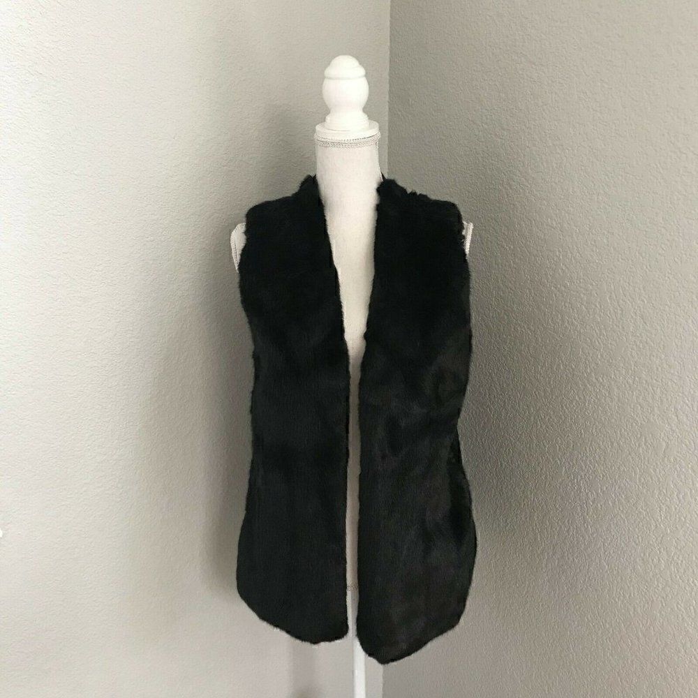 Armani Exchange Womens Black Front Vest Size XS